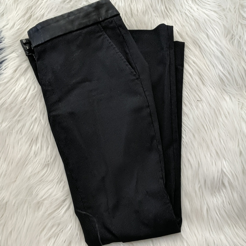 The Limited exact stretch leather detail pants